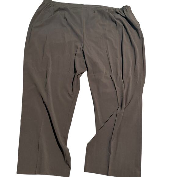 Maggie Barnes Right Fit Chocolate Brown Stretch Dress Pants, Plus Size 32W, NWT - Picture 4 of 6